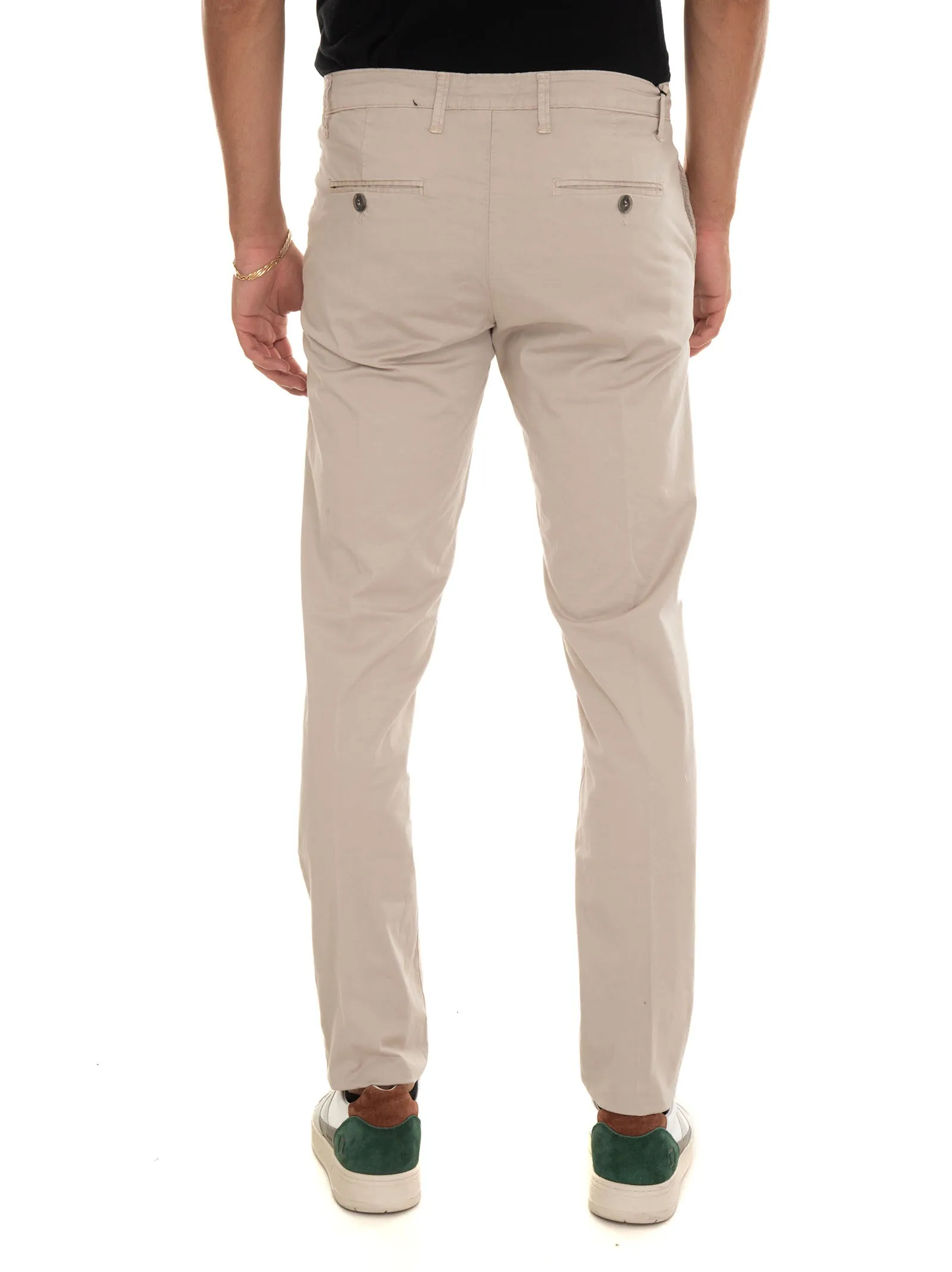 Pantalone in cotone Beige Quality First Uomo